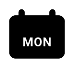 Calendar Day Fill SVG Icon